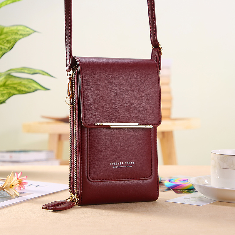 Touchscreen-Handtasche mit Geldbörse-Funktion – Kompakte Crossbody für den Alltag