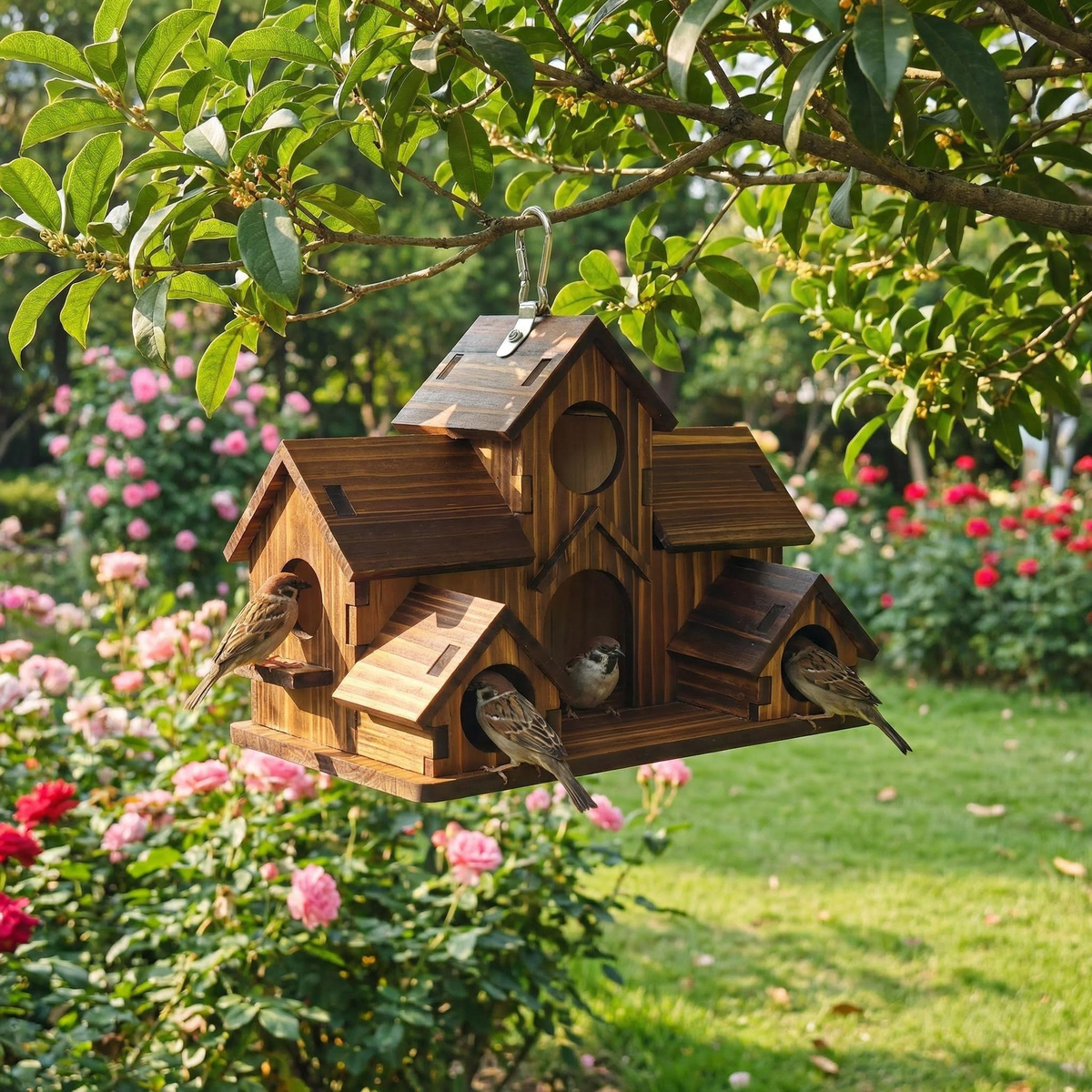 Rustikales Vogelhaus – Ideal für Ein Charmantes Gartenerlebnis
