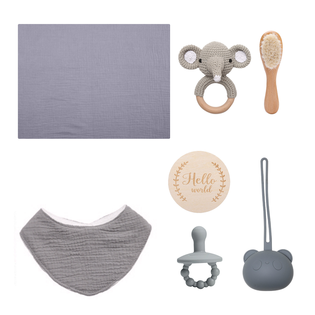Luxe Baby Geschenkbox: Warme Willkommensset für Neugeborene