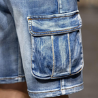 Lässige Herren Shorts Denim Cargo – Robust und Funktional für den Alltag