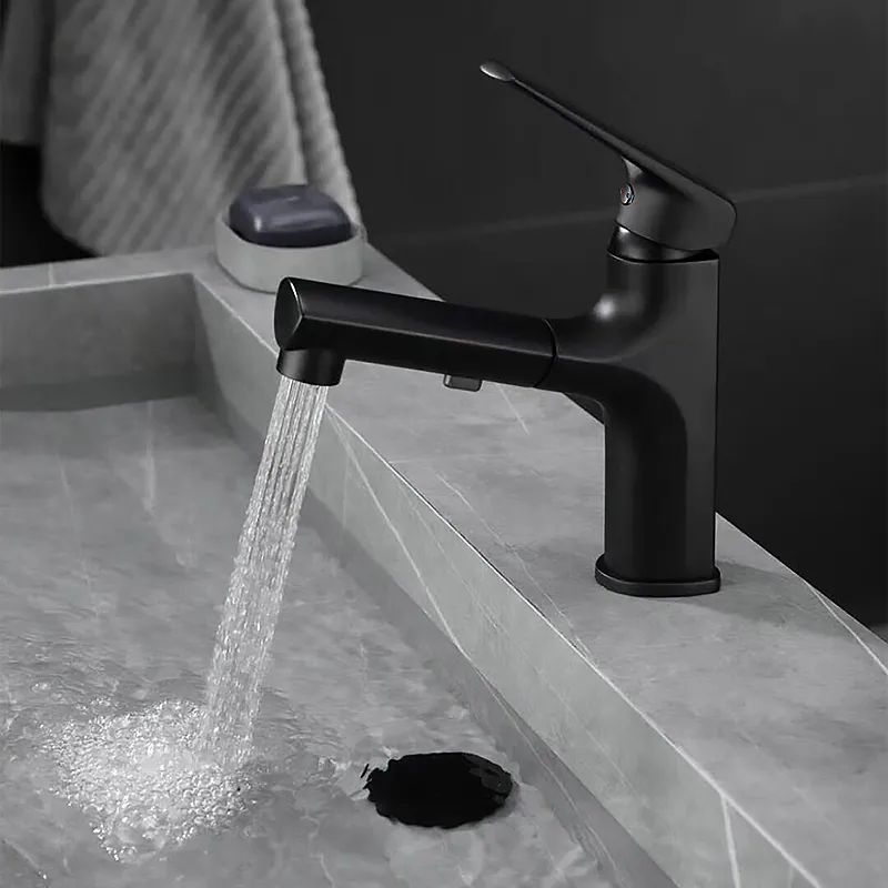 Luxe Badezimmerarmatur mit Herausziehbarer Handbrause – Elegant und Funktional
