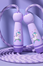 Unicorn Springseil - Gemütliches Springseil für Kinder inklusive Holzgriffen