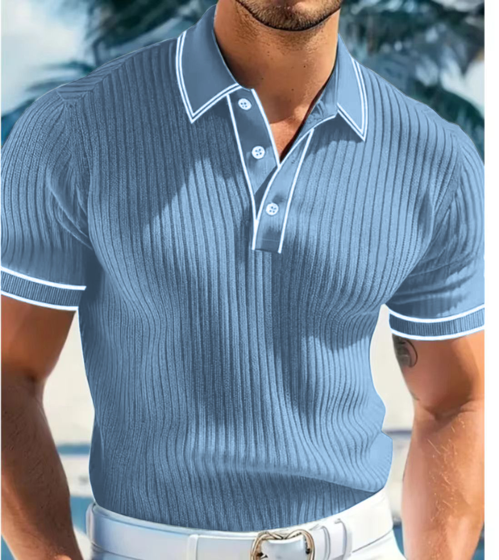 Herren Polo-Shirt mit kurzen Ärmeln – Bequem und elegant für den Sommer