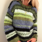 Kuscheliger, farbenfroher Jacquard-Pullover