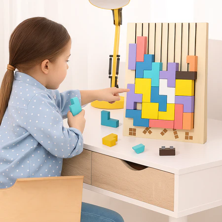 Kinder Holz Tetris Puzzle – Lehrreich sowie Kreativ