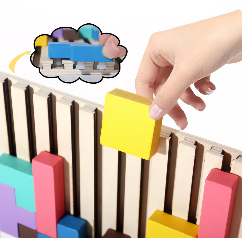 Kinder Holz Tetris Puzzle – Lehrreich sowie Kreativ