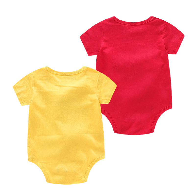 2er-Pack Baby Bodysuits – Weiche Baumwolle inklusive Verspielten Lebensmittel-Drucken