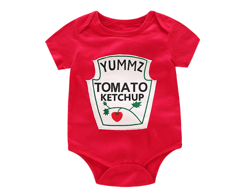 2er-Pack Baby Bodysuits – Weiche Baumwolle inklusive Verspielten Lebensmittel-Drucken