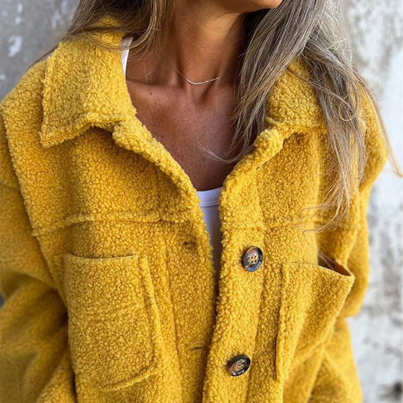 Sanne's Gemütliche Teddyjacke – Für Warme sowie Stilvolle Tage