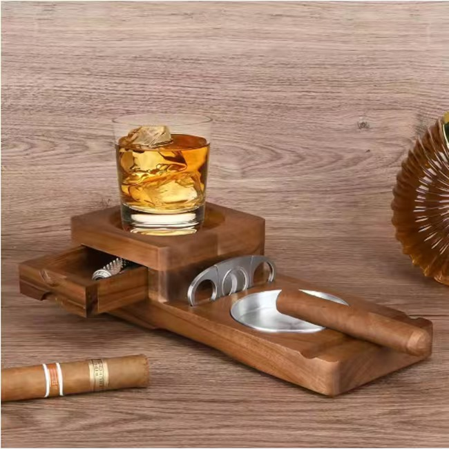 Luxus Cigarre & Whiskey Tray: Das Perfekte Geschenk für Vater oder Partner