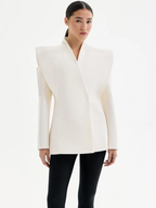 Taillierte Jacke mit strukturierten Schultern