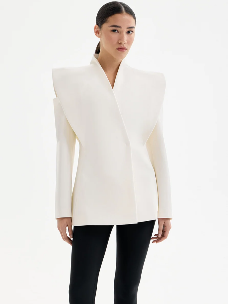 Taillierte Jacke mit strukturierten Schultern