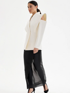 Taillierte Jacke mit strukturierten Schultern
