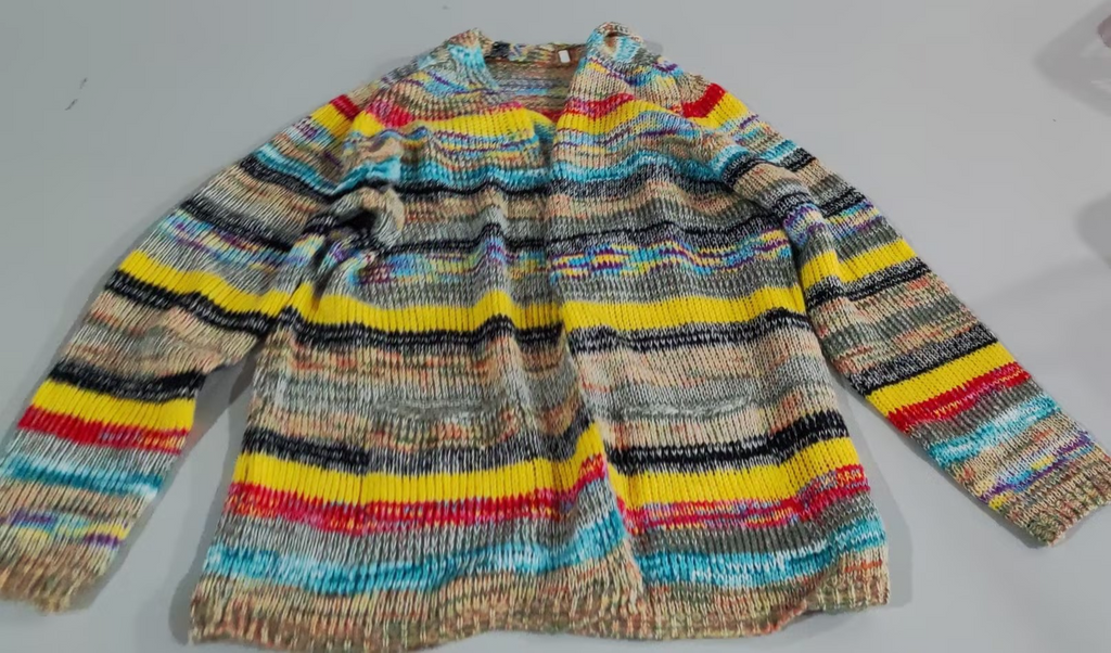 Retro Farbiger Pullover