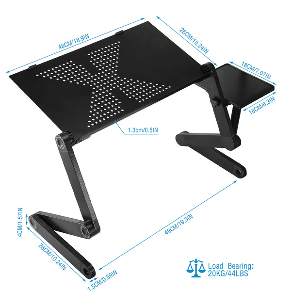 Ergonomischer verstellbarer Laptopständer – Leicht sowie multifunktional