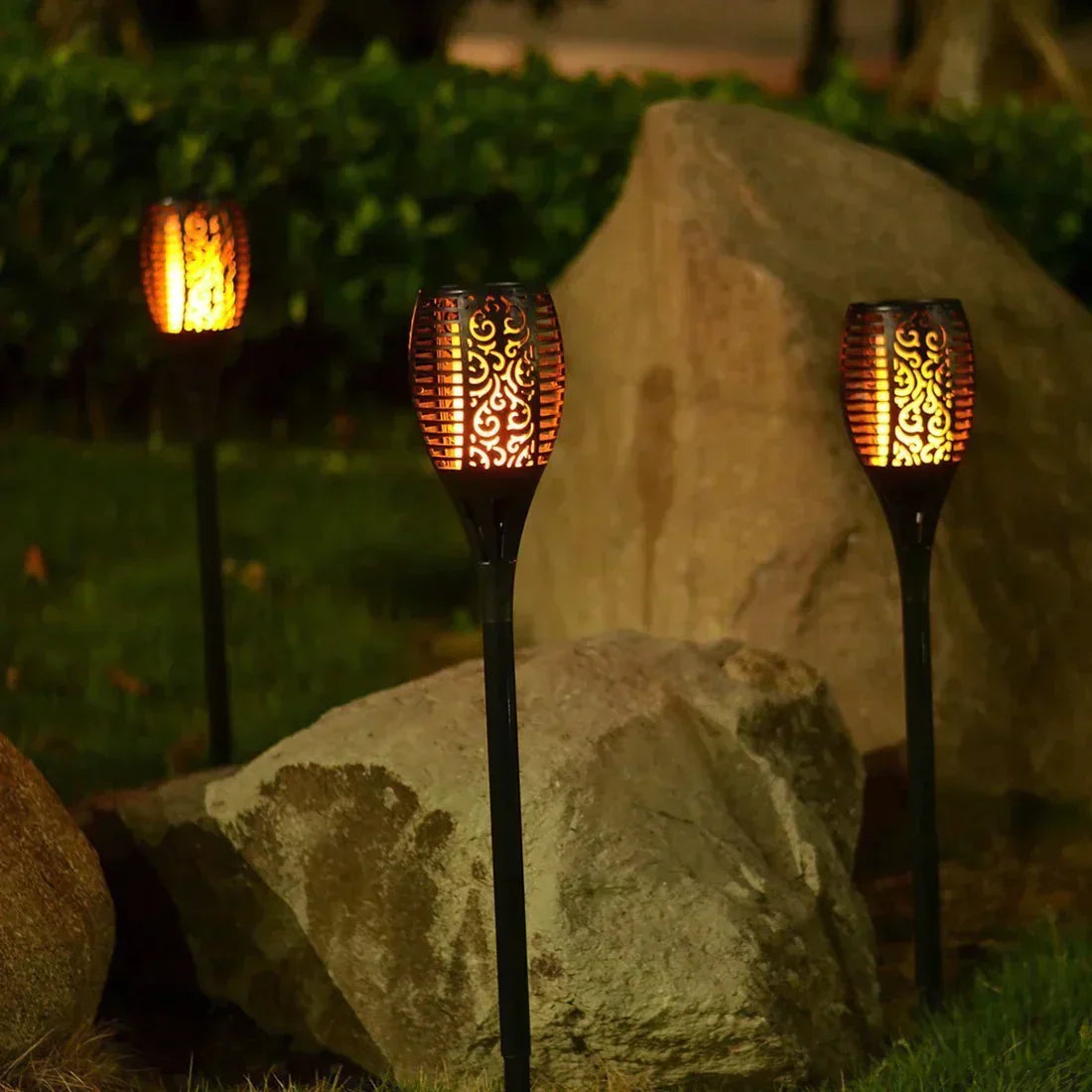 Solara Gartenfackeln inklusive Solarenergie – Magisches Flammenlicht für draußen