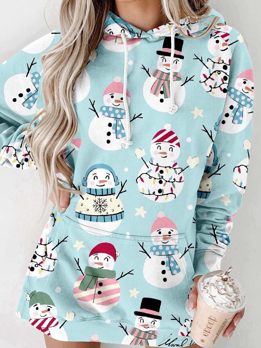 Schneemann Hoodie – Wärme sowie Freude