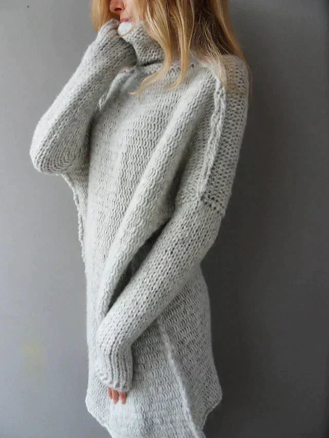 Grauer Pullover Für Damen In Übergrößen