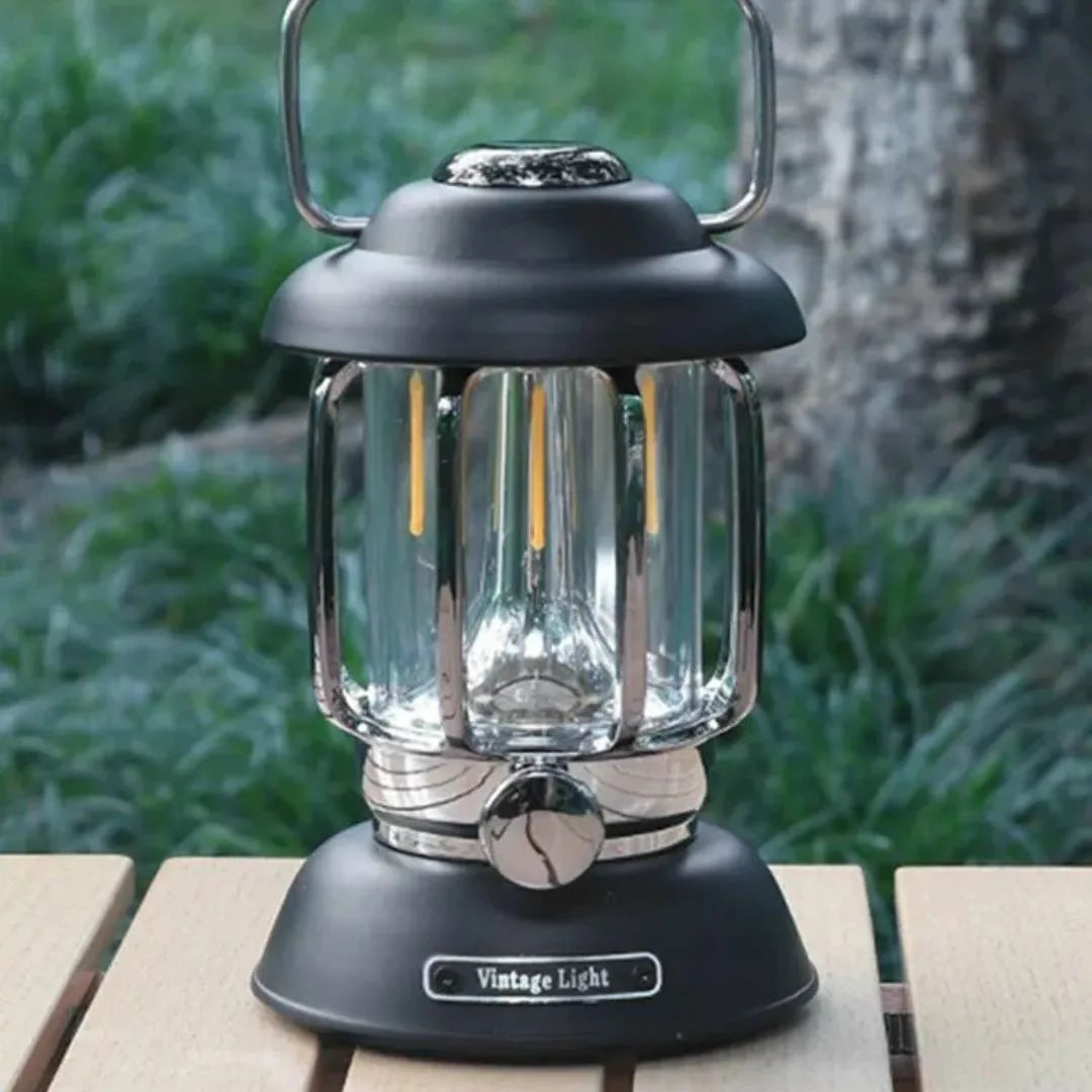 Retro Campinglaterne mit LED-Technologie – Funktional und Nachhaltig