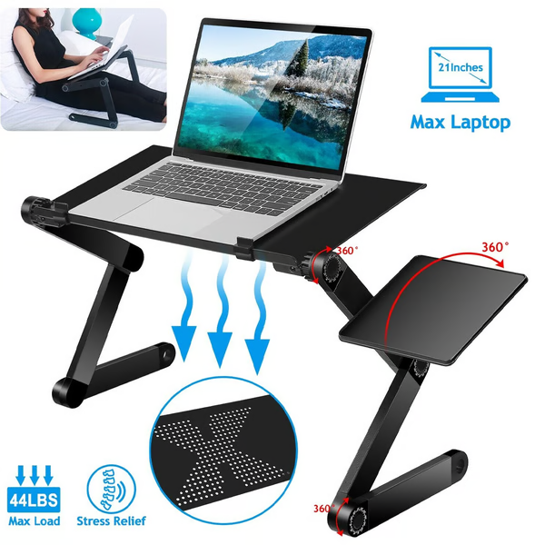 Ergonomischer verstellbarer Laptopständer – Leicht sowie multifunktional