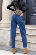 High-Waist Loose-Fit-Jeans