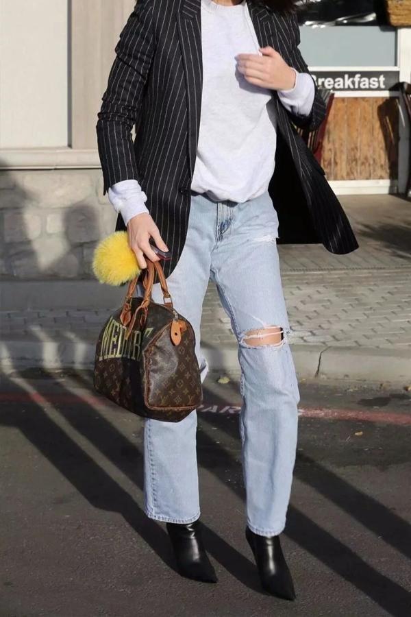 High-Waist Wide-Leg-Jeans mit ausgefranstem Saum