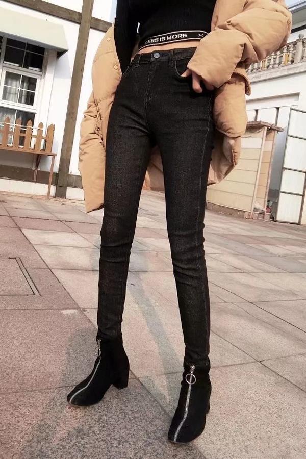 High-Waist Skinny-Jeans
