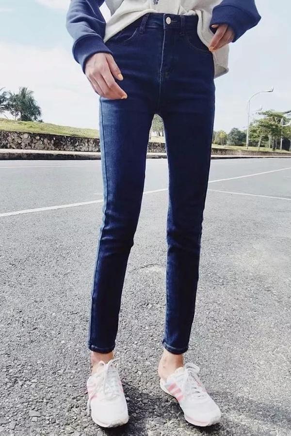 High-Waist Skinny-Jeans