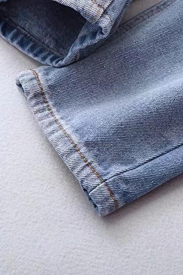 Damen High-Waist Jeans mit hoher Taille