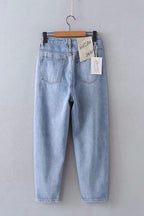 Damen High-Waist Jeans mit hoher Taille