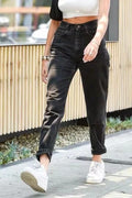 Damen High-Waist Jeans mit hoher Taille