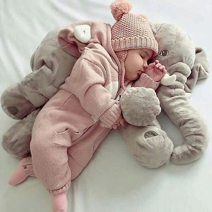 Elephant Snuggle Baby Kissen – Weich, Kuschelig und Bequem