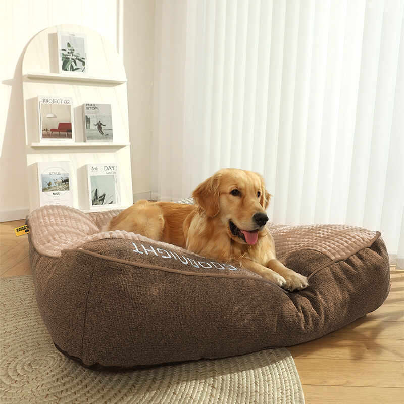 Orthopädisches Hundebett mit Kopfkissen – Luxus sowie Komfort