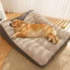 Orthopädisches Hundebett mit Kopfkissen – Luxus sowie Komfort