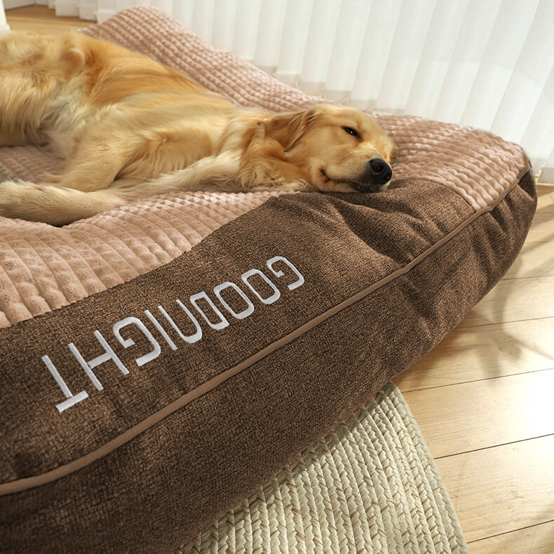 Orthopädisches Hundebett mit Kopfkissen – Luxus sowie Komfort