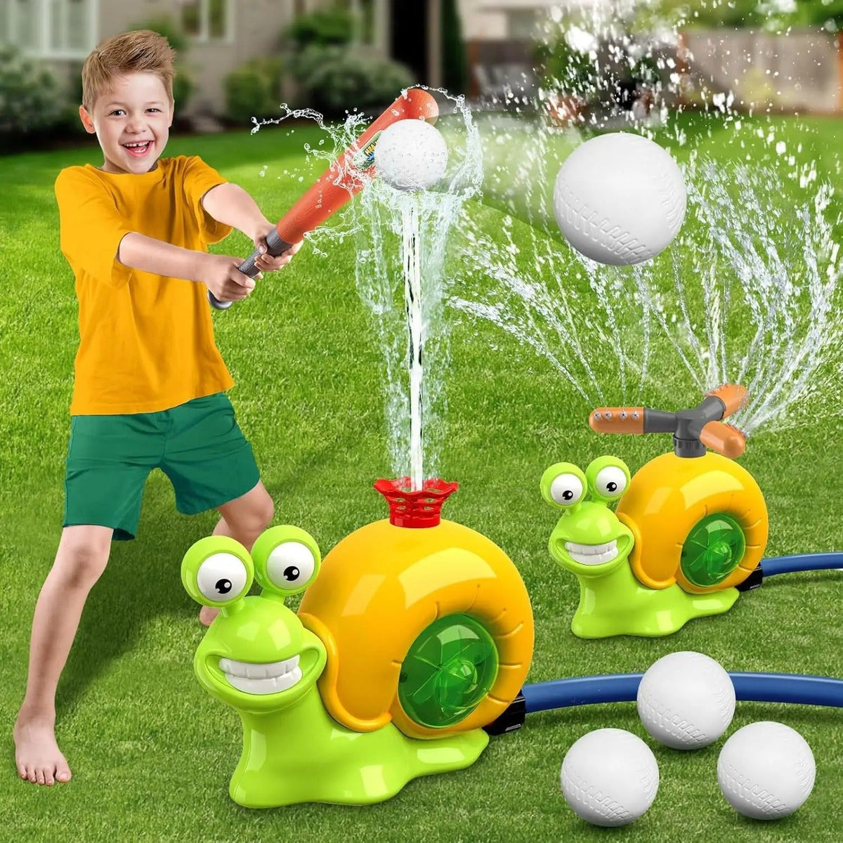 Waterfun Schnecken Baseball-Set – Sportliches Spielen sowie Spritzen