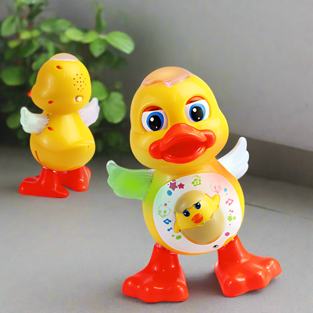 Tanzende Disco-Ente – Musik- sowie Farbenfreude für Kinder