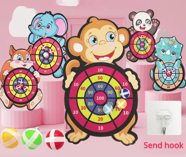 Tierfreunde Sticky Dartboard – Sicherer Spaß für Kinder