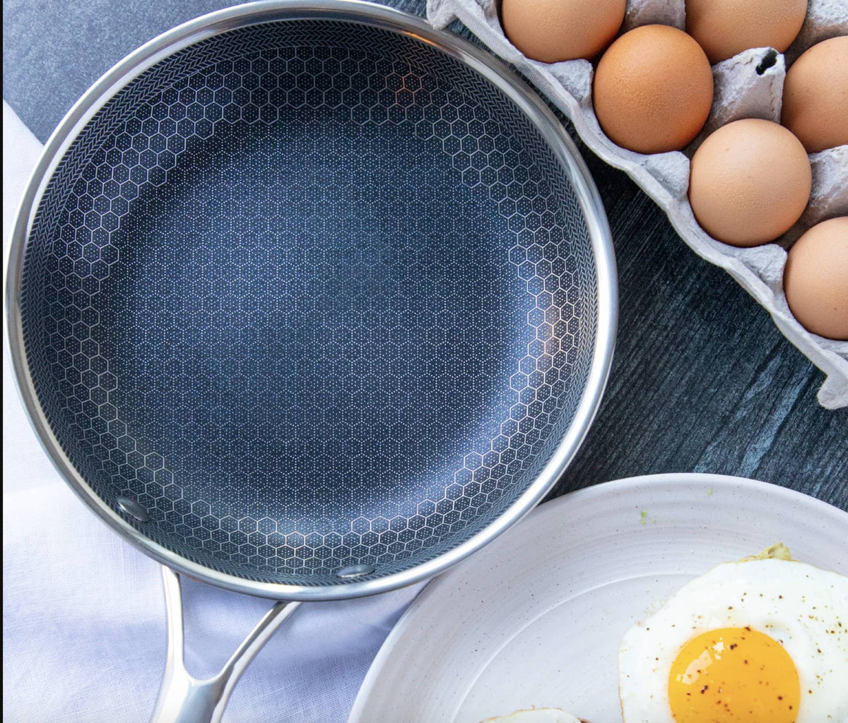 Antihaft-Pfanne mit Wabenmuster – Ideal für ein Perfektes Kocherlebnis