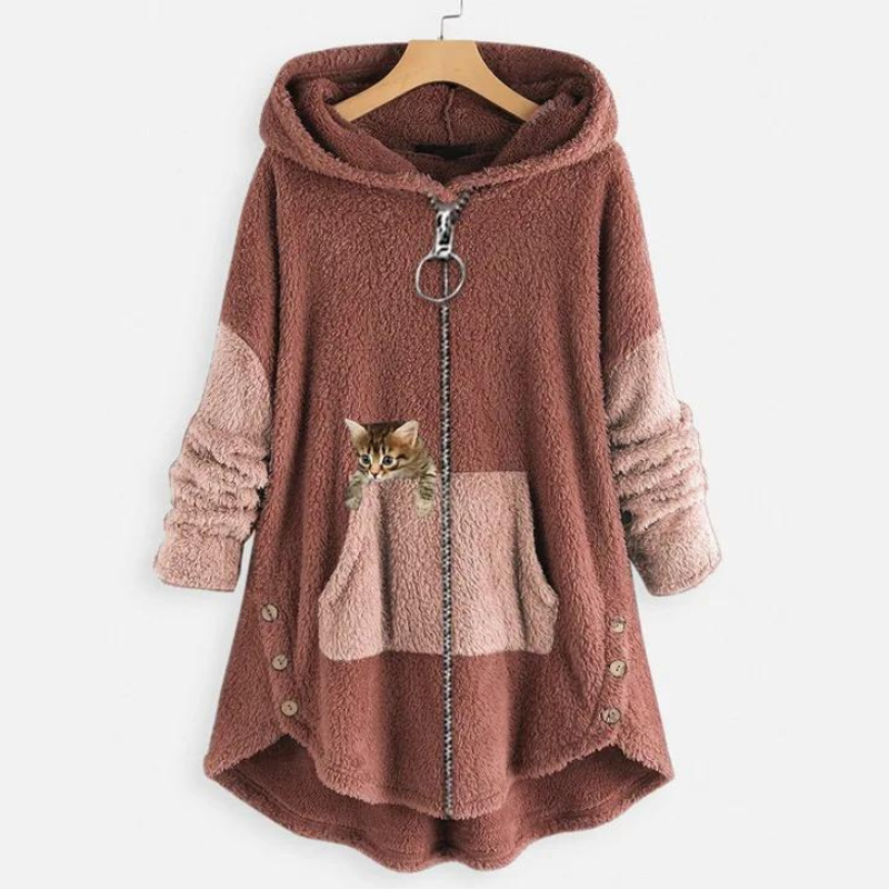 Ultraweicher und warmer Plüsch-Kapuzenpullover