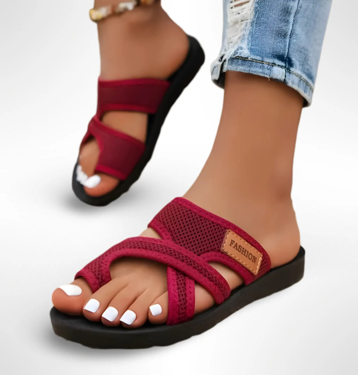 Corvella Orthopädische Sandalen: Atmungsaktives Mesh & Fußunterstützung