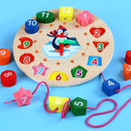 TijdLeraar: Holz Uhr für Lehrreichen Spielspaß