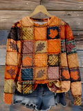 Weicher Patchwork-Pullover
