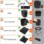 Zusammenklappbares Campingtoilet: Stabil & Tragbar