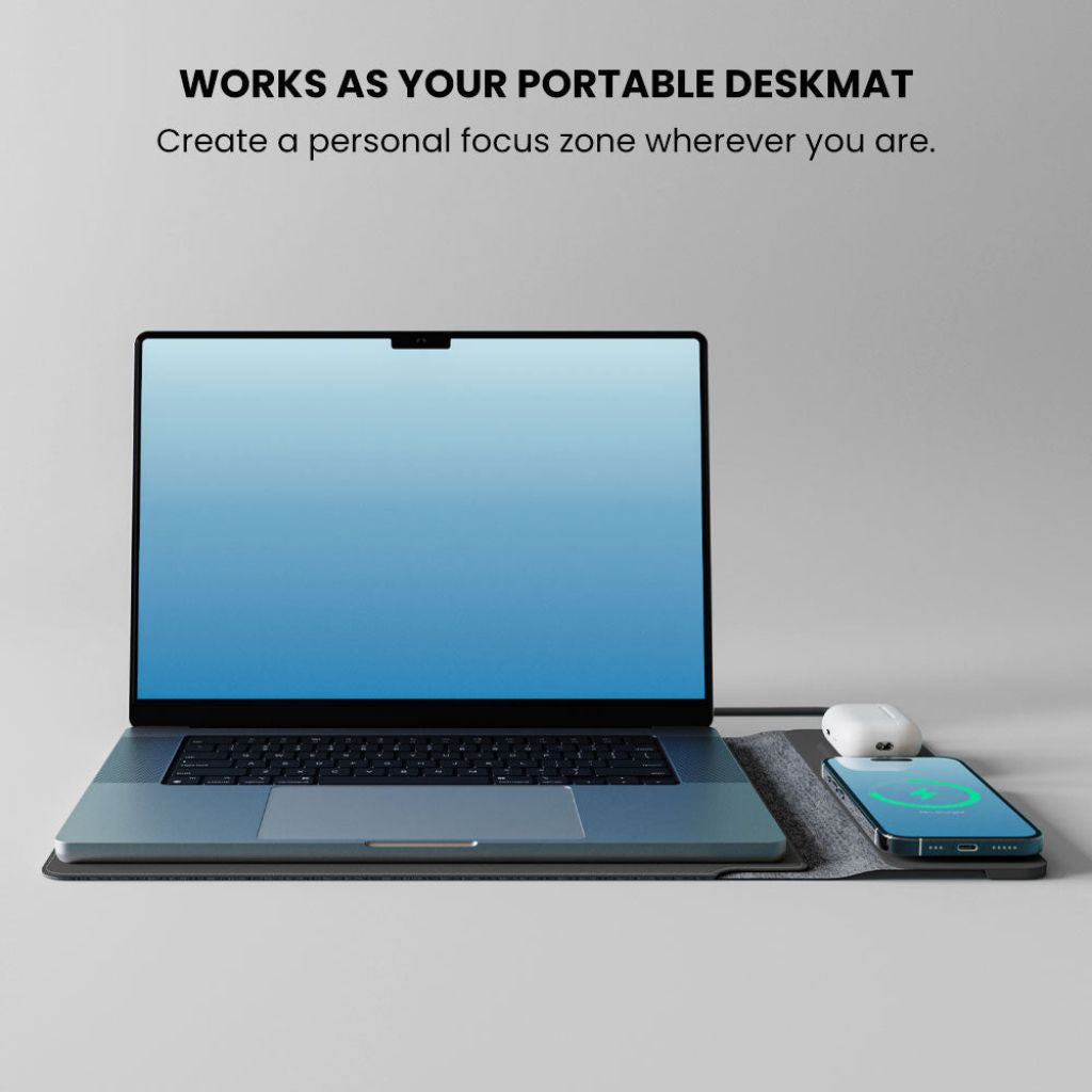 PowerDesk Sleeve – Schlanke Laptop-Hüllen inklusive Drahtloser Ladefunktion