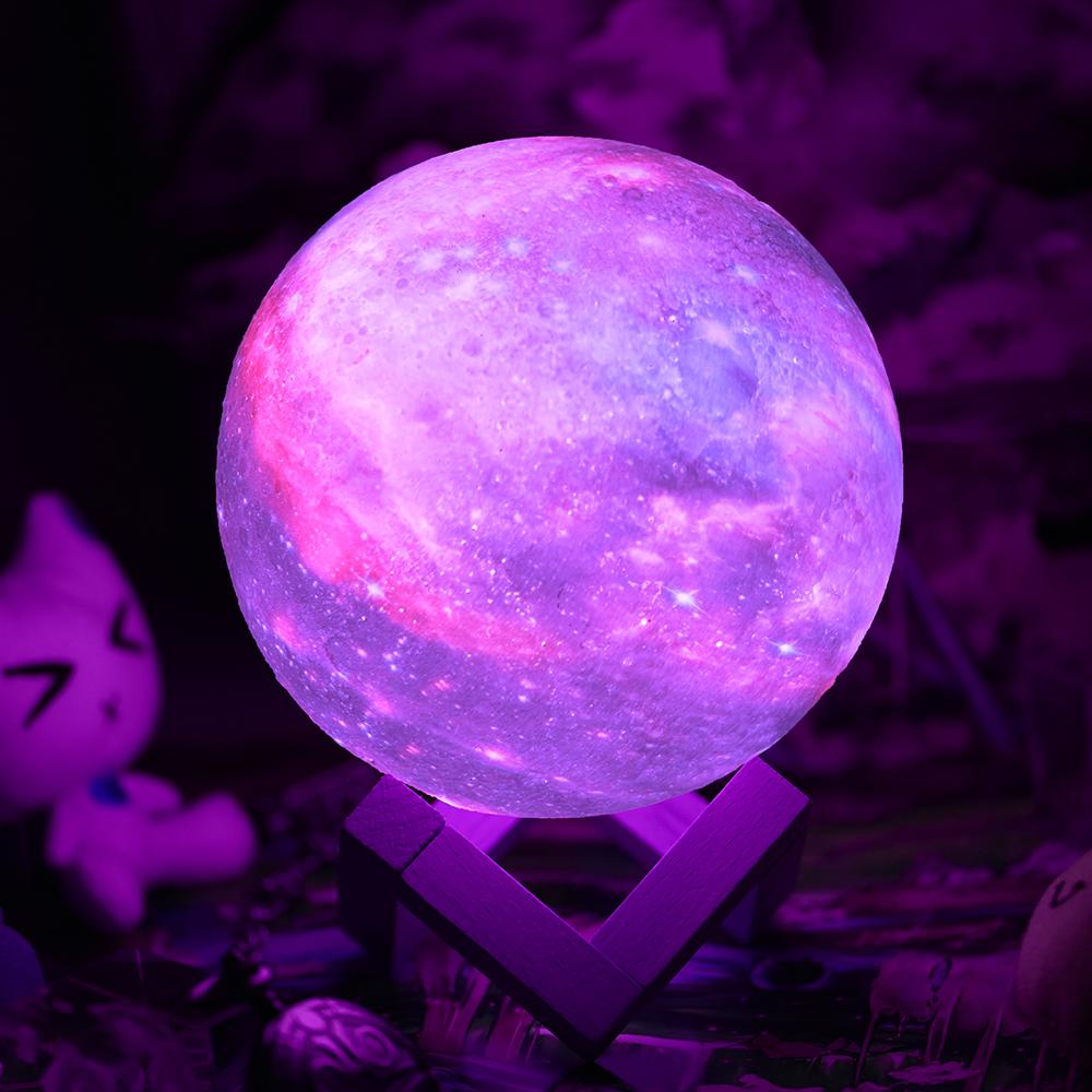3D Mondlampe inklusive Farbenmagie – Stimmungsvolles Licht für jeden Raum