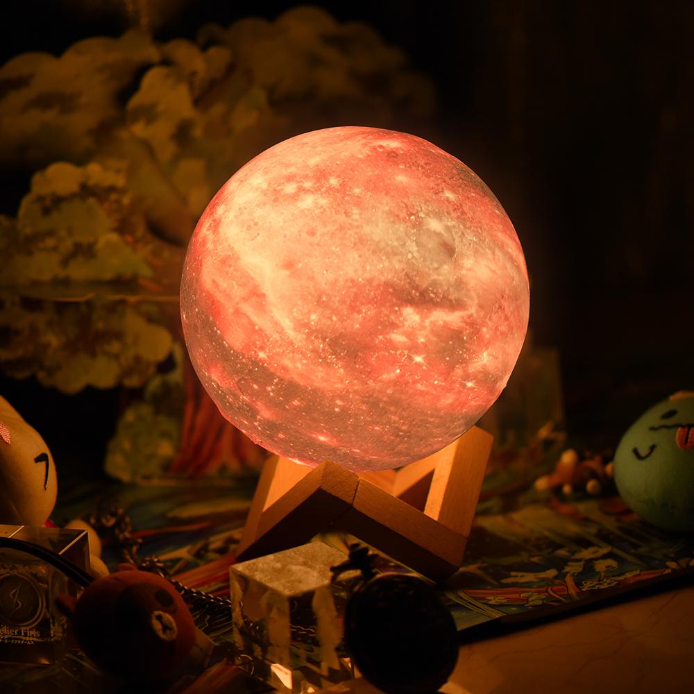 3D Mondlampe inklusive Farbenmagie – Stimmungsvolles Licht für jeden Raum