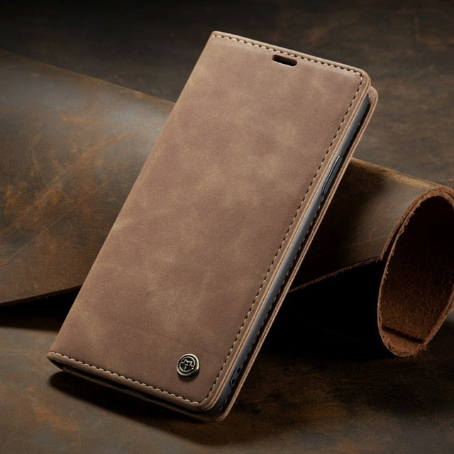iPhone Leder Flipcase: Magnetisch & Funktional