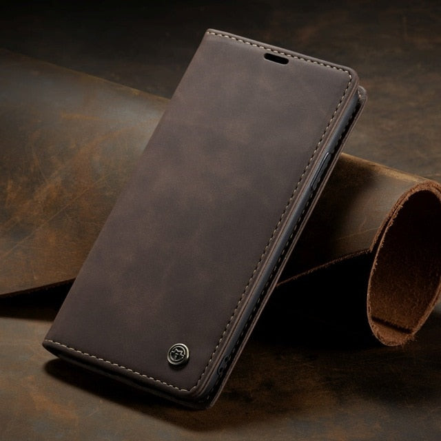 iPhone Leder Flipcase: Magnetisch & Funktional