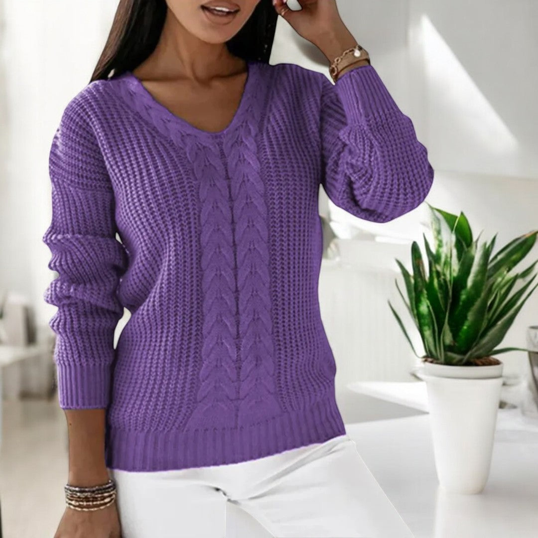 Klassischer Strickpullover